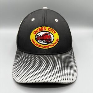 Queen City Railroad Construction‎ Hat Adult Adjustable Cap America Train Patch